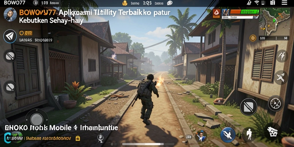 Tampilan antarmuka utama BOWO77 dengan fitur Utility.