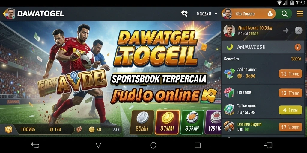 Tampilan utama gameplay DAWATOGEL dengan berbagai pilihan taruhan.