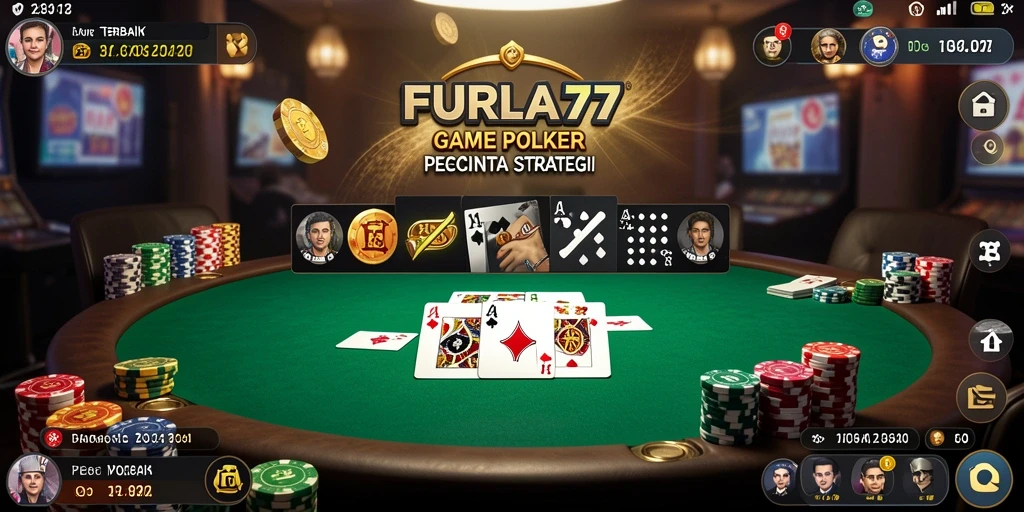 Gameplay FURLA77 yang seru dalam permainan Poker.