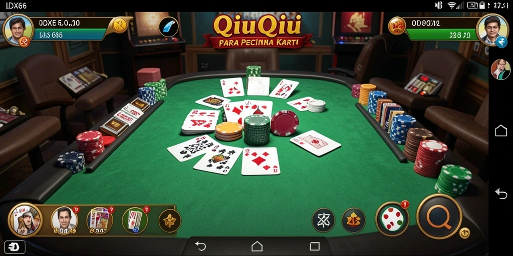 Tampilan gameplay QiuQiu yang seru dan menarik dari IDX66.