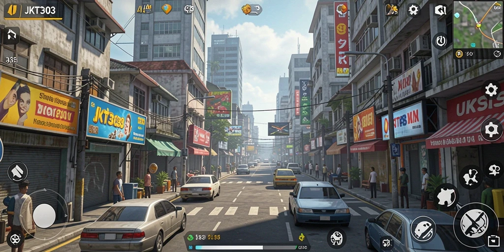 Tampilan gameplay menarik dan interaktif dari JKT303.