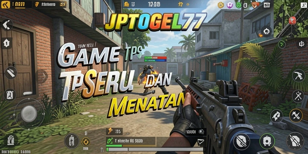 Tampilan gameplay seru di JPTOGEL77 dengan aksi TPS yang mendebarkan.