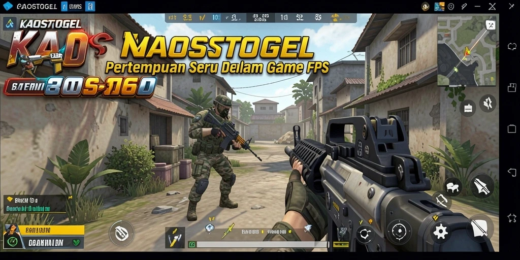 Tampilan gameplay mendebarkan dari KAOSTOGEL dengan aksi tembak menembak.