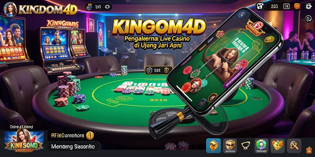 Tampilan gameplay Live Casino yang menakjubkan di KINGDOM4D.
