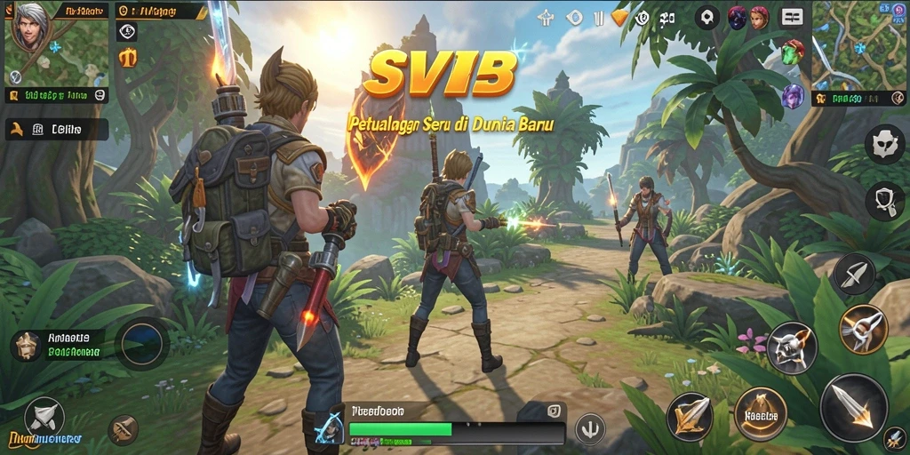 Tangkapan layar gameplay SVIP5 yang penuh aksi dan petualangan.
