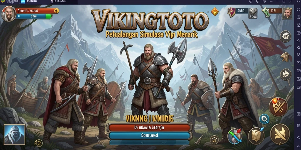 Tampilan gameplay menarik dari VIKINGTOTO yang penuh petualangan.